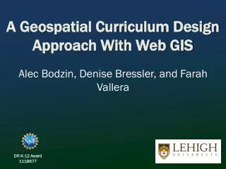 A Geospatial Curriculum Design Approach With Web GIS