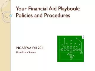 Your Financial Aid Playbook: Policies and Procedures