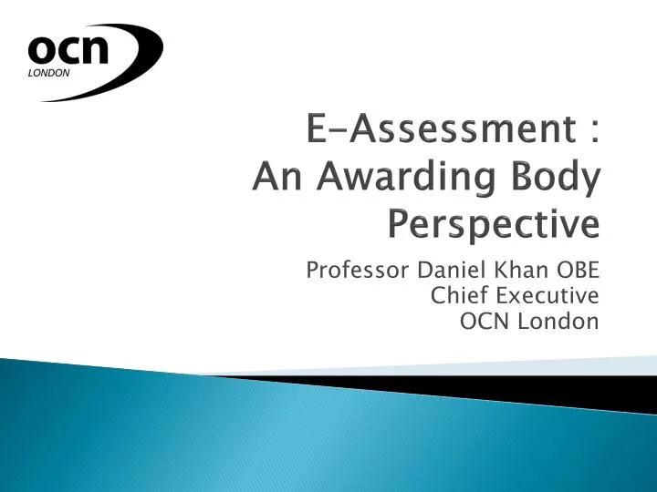 e assessment an awarding body perspective