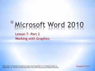 Microsoft Word 2010