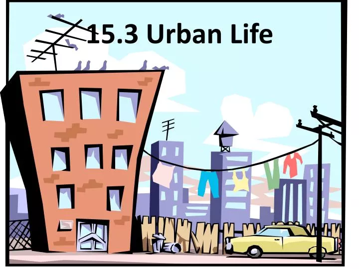 15 3 urban life
