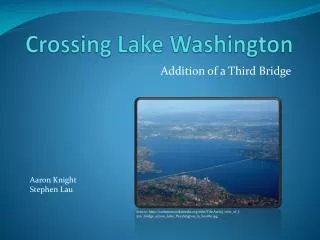 Crossing Lake Washington