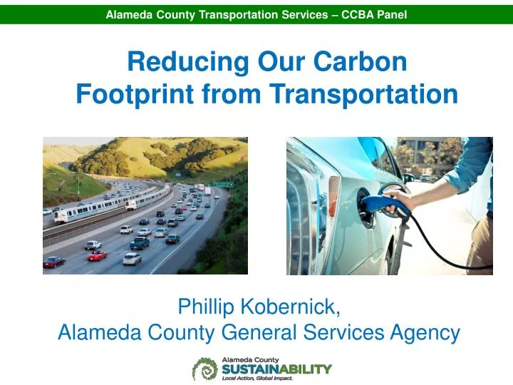 reducing our carbon footprint from transportation