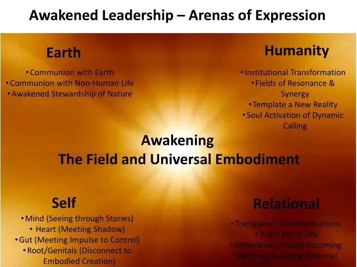 awakened leadership arenas of expression