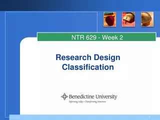 Research Design Classification