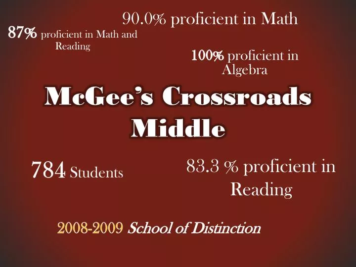 mcgee s crossroads middle