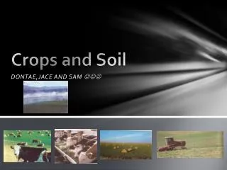 Crops and Soil