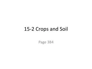 15-2 Crops and Soil