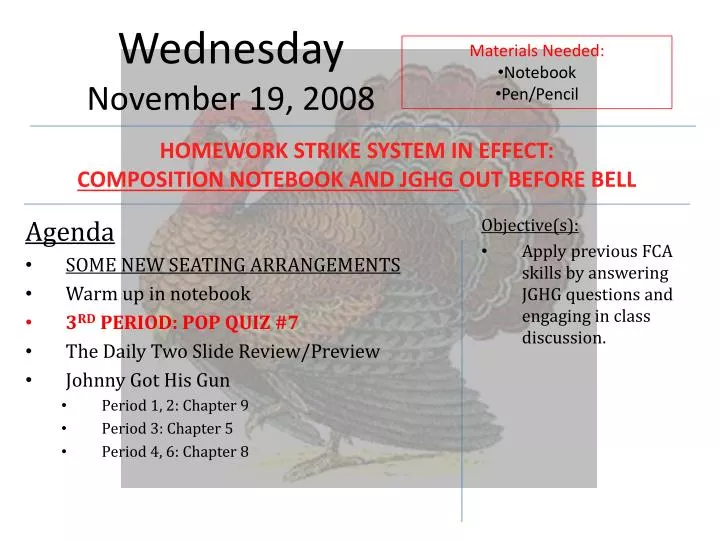 wednesday november 19 2008