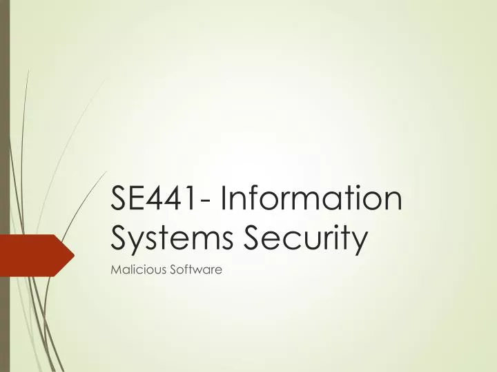 se441 information systems security