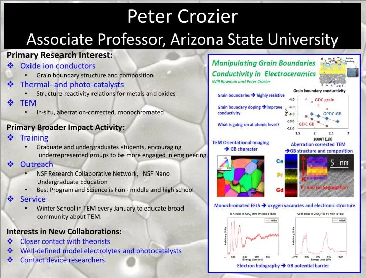peter crozier associate professor arizona state university