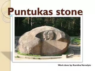 Puntukas stone