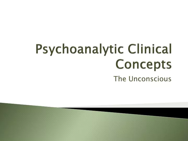 psychoanalytic clinical concepts