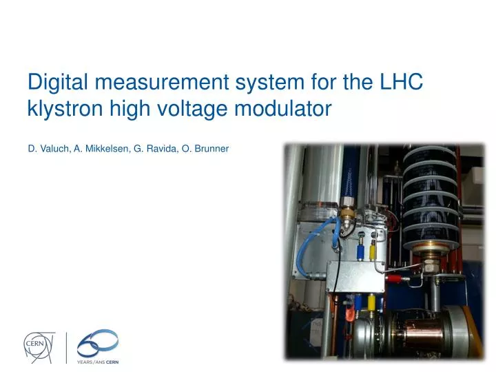 digital measurement system for the lhc klystron high voltage modulator
