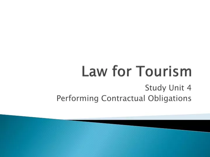 law for tourism
