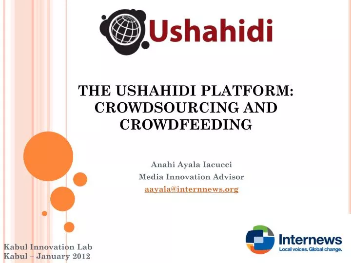 the ushahidi platform crowdsourcing and crowdfeeding
