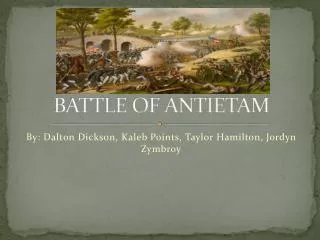 BATTLE OF ANTIETAM