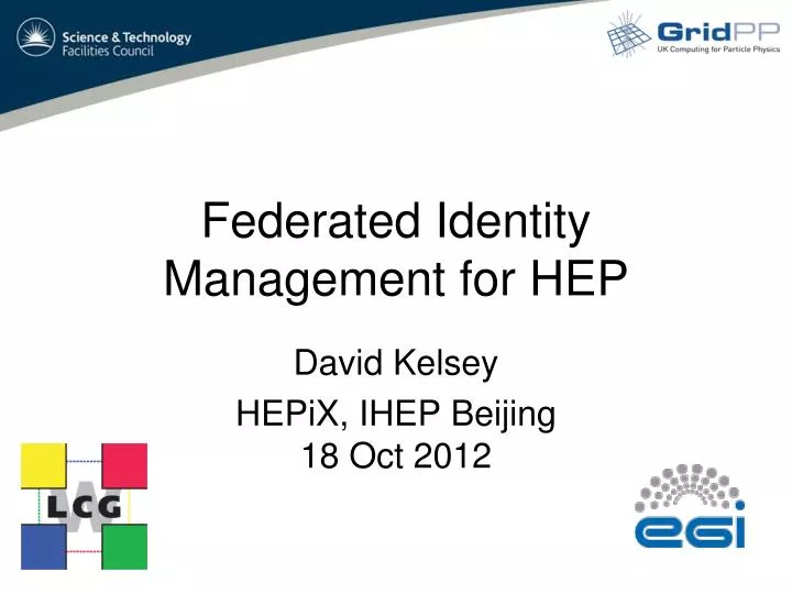 federated identity management for hep