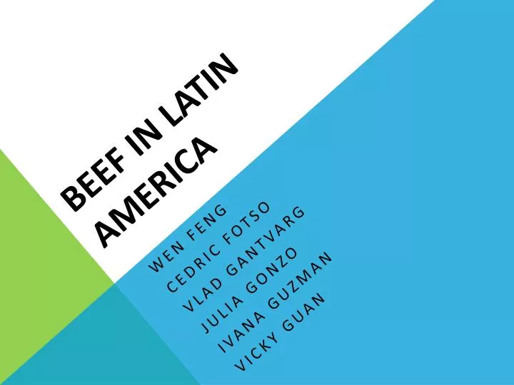beef in latin america
