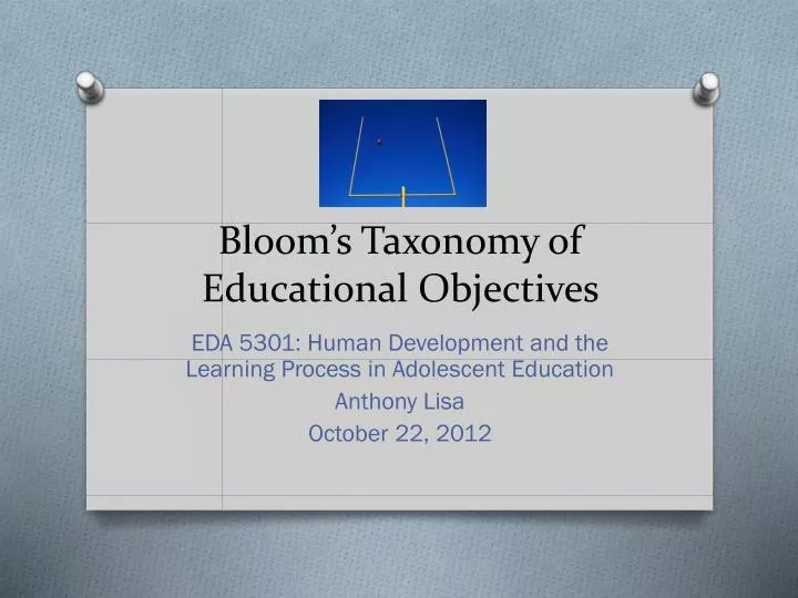 bloom s taxonomy of educational objectives