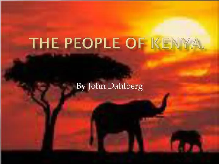 the people of k enya