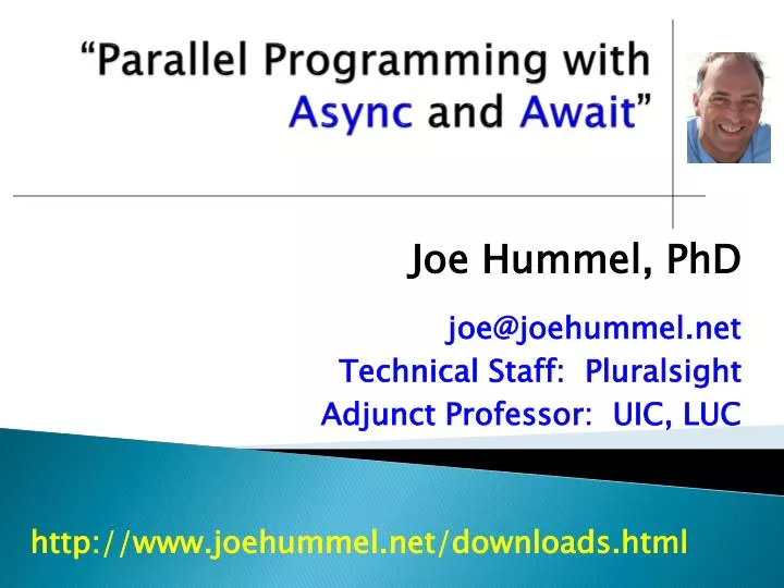 parallel programming with async and await