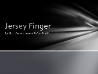 Jersey Finger