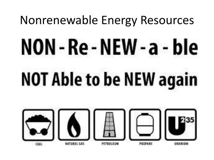 nonrenewable energy resources