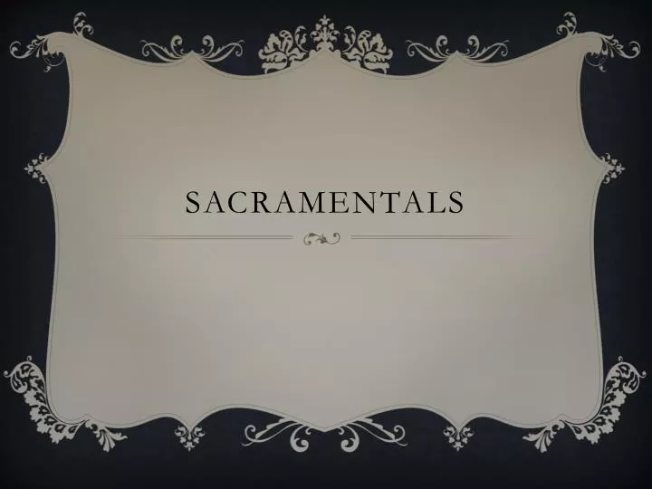 sacramentals