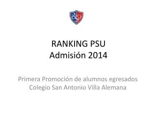 ranking psu admisi n 2014