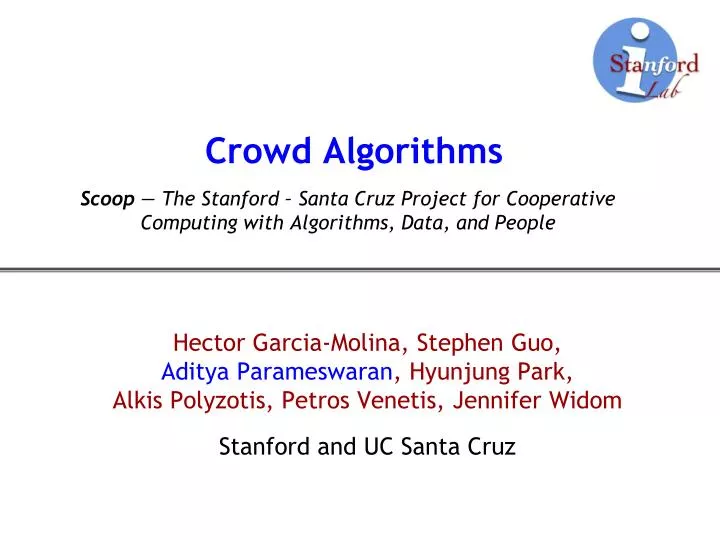 crowd algorithms