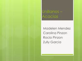 Unillanos – Acacias