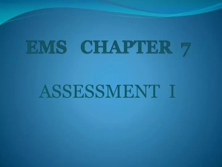 ems chapter 7