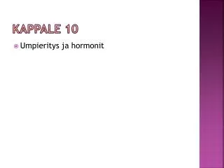 kappale 10