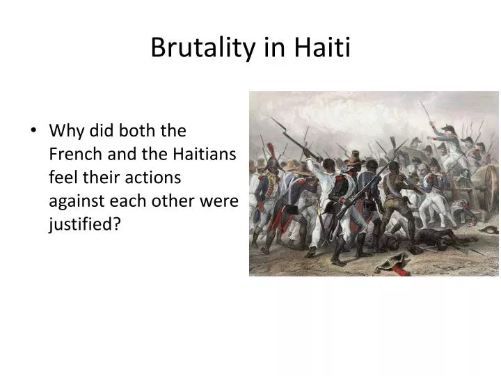 brutality in haiti