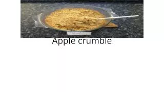 Apple crumble