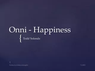 onni happiness
