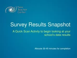 Survey Results Snapshot