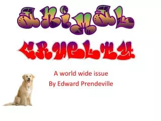 A world wide issue By Edward Prendeville
