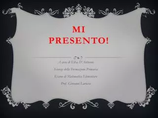 mi presento