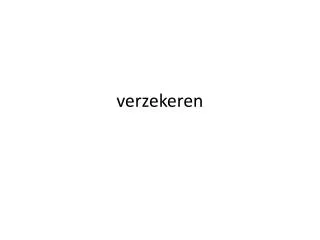 verzekeren