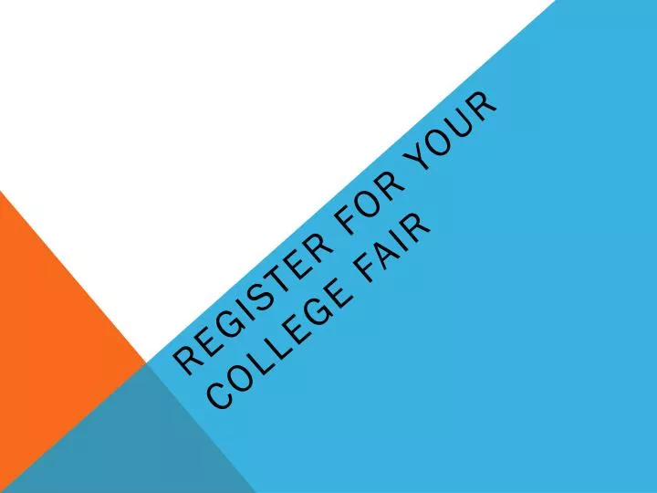 register for your college fair