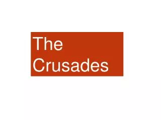 The Crusades