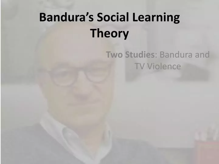 bandura s social learning theory