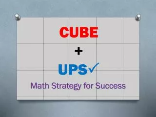 CUBE + UPS P