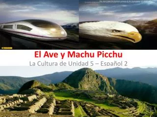El Ave y Machu Picchu