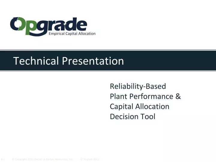 technical presentation