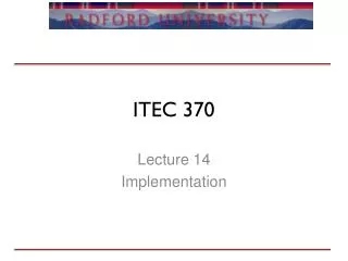 ITEC 370