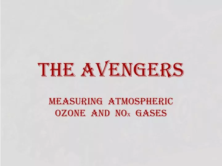 the avengers