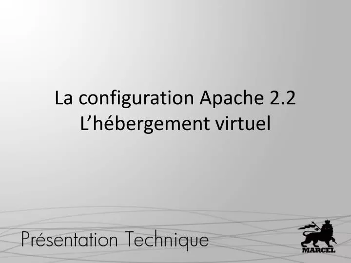 la configuration apache 2 2 l h bergement virtuel